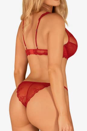 Sexiga Underkläder Obsessive Lonesia Set Red