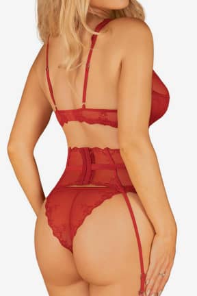 Sexiga Underkläder Obsessive Lonesia Garter Belt Red
