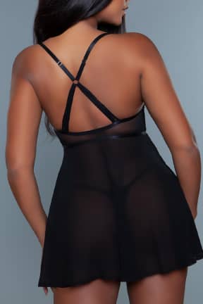 Sexiga Underkläder BeWicked Madeline Babydoll Black S