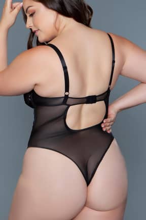 Sexiga Underkläder BeWicked Cameryn Bodysuit Black 1X