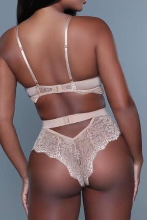 Sexiga Underkläder BeWicked Bettany Bodysuit Nude M