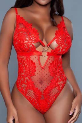 Sexiga Underkläder Olivia Bodysuit Red S