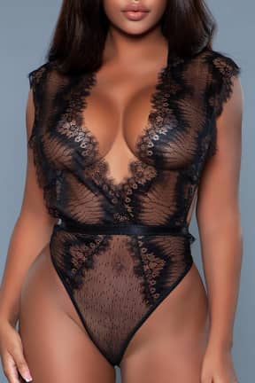 Sexiga Underkläder Isabella Bodysuit Black M