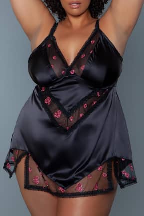 Sexiga Underkläder Katherine Babydoll Black XL