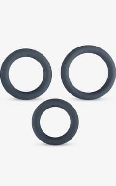 Penisringar Boners 3piece Cock Ring Set Grey