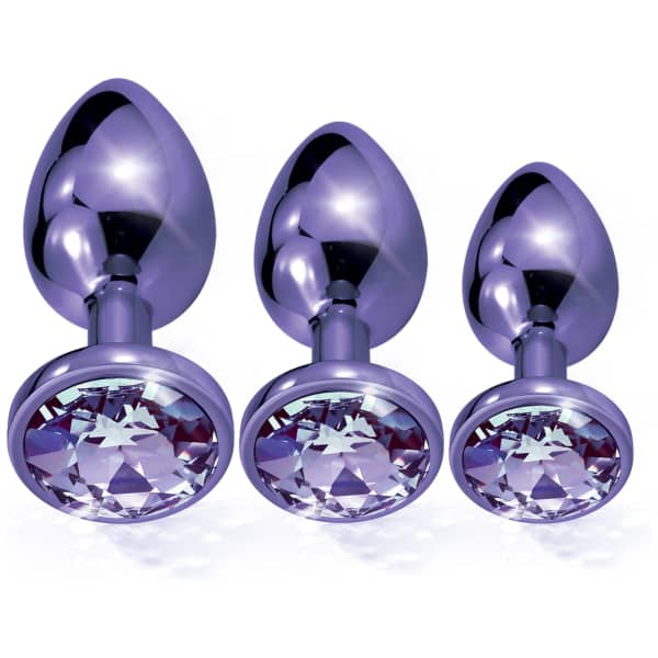 Nixie Metal Butt Plug Purple Metallic