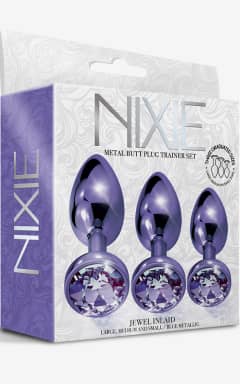 Buttplug Nixie Metal Butt Plug Purple Metallic