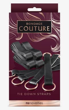 Alla Bondage Couture Tie Down Straps Black