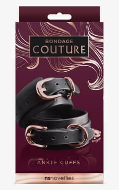 Alla Bondage Couture Ankle Cuffs Black