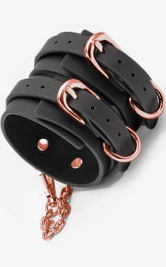 Alla Bondage Couture Ankle Cuffs Black