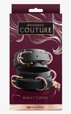 Alla Bondage Couture Wrist Cuffs Black