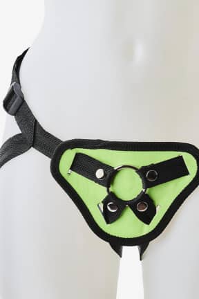 För par Radiant Strap On Glow In The Dark Green