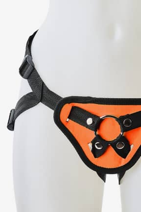 Anal Leksaker Radiant Strap On Glow In The Dark Orange