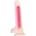 Soft Silicone Glow In The Dark Dildo Large Pink