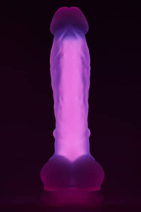 Dildo Soft Silicone Glow In The Dark Dildo Large Pink