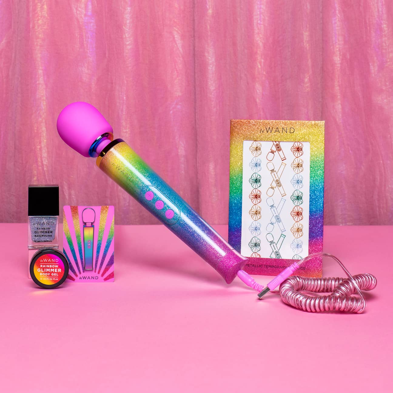 Le Wand Rainbow Ombre vibrator, sidovy