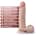 Dr. Skin 9inch Thick Posable Dildo W. Balls Vanilla