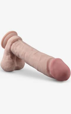 Alla Dr. Skin 9inch Thick Posable Dildo W. Balls Vanilla