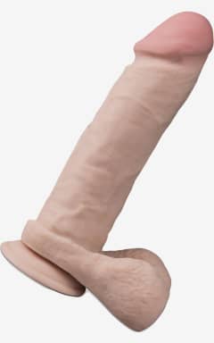 Alla Dr. Skin 9inch Thick Posable Dildo W. Balls Vanilla