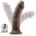 Dr. Skin Plus 8inch Thick Posable Dildo Chocolate