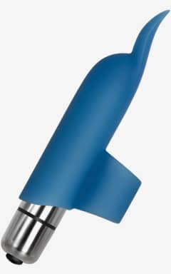 Vibratorer A&E Blue Dolphin Finger Vibe