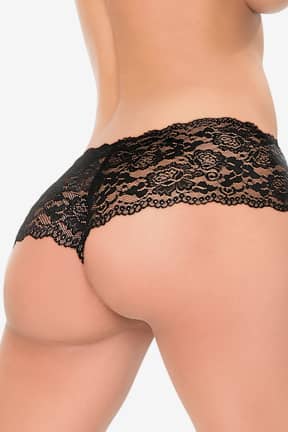 Alla A&E Cheeky Panty With Bullet Black