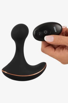 Analplugg  & Buttplug RC Prostate Massager With Vibration Black