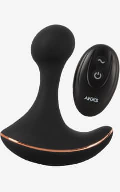 Analplugg  & Buttplug RC Prostate Massager With Vibration Black