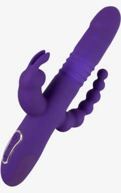 Alla Thrusting Pearl Triple Vibrator Purple