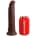 King Cock 23cm Vibrating W. Remote Chocolate