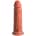 King Cock 20cm Vibrating Silicone Cock Tan