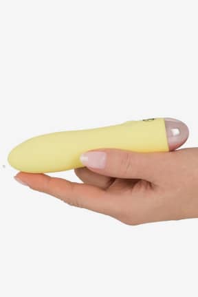 Onanifavoriter för henne Cuties Mini Vibrator Yellow Sleek