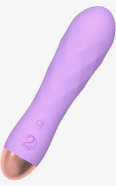 Onanifavoriter för henne Cuties Mini Vibrator Purple Diamond