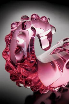 Anal Leksaker Icicles Glass Dildo No 24 Pink