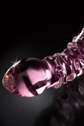 Anal Leksaker Icicles Glass Dildo No 55 Pink