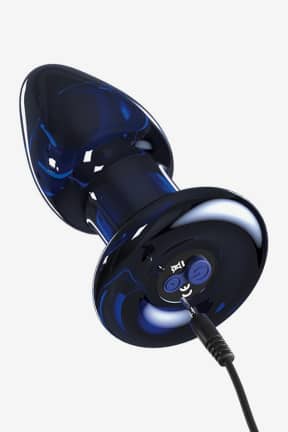 Alla Icicles Glass Vibrator No 85 Blue With Remote