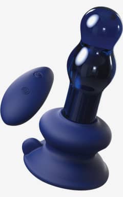 Vibratorer Icicles Glass Vibrator No 83 Blue With Remote