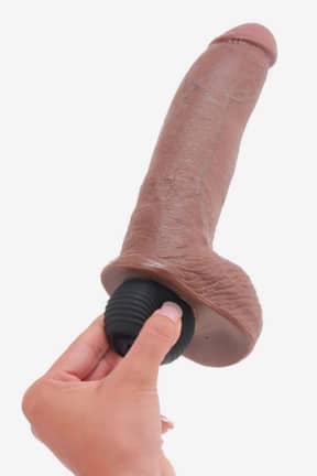 Alla King Cock Sprutande Dildo 23cm Solbränd