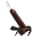 Hollow Squirting Strap On W. Balls 9 Inch Tan