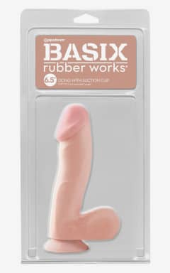 Sexleksaker Rea Basix Rubber Works Dong With Suction Cup 6.5 Inch
