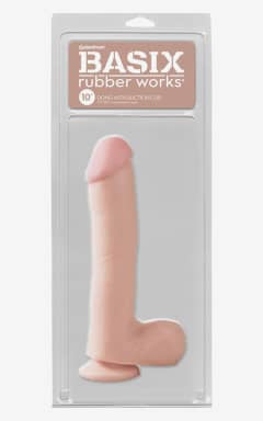 Sexleksaker Rea Basix Rubber Works Dong With Suction Cup 10 Inch