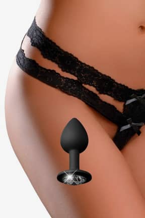 Anala Sexleksaker Crotchless Secret Gem Black SL