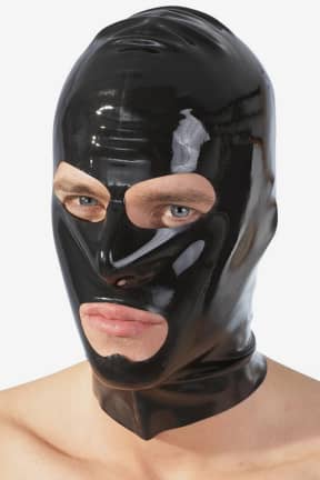 Rollspel Latex Mask Black