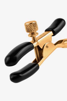 Bondage Fetish Fantasy Gold Nipple Chain Clamps