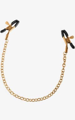 Alla Fetish Fantasy Gold Nipple Chain Clamps