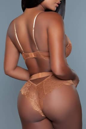 Sexiga Underkläder BeWicked Bettany Bodysuit Caramel