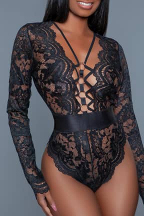 Sexiga Underkläder BeWicked Ramona Bodysuit Black