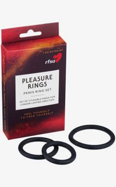 Njutningsleksaker RFSU Pleasure Rings Penis Ring Set, 3-pack Black