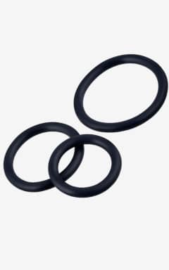 Sexleksaker för män RFSU Pleasure Rings Penis Ring Set, 3-pack Black