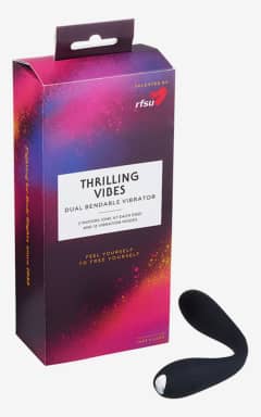 Njutningsleksaker RFSU Thrilling Vibes Dual Bendable Vibrator Black